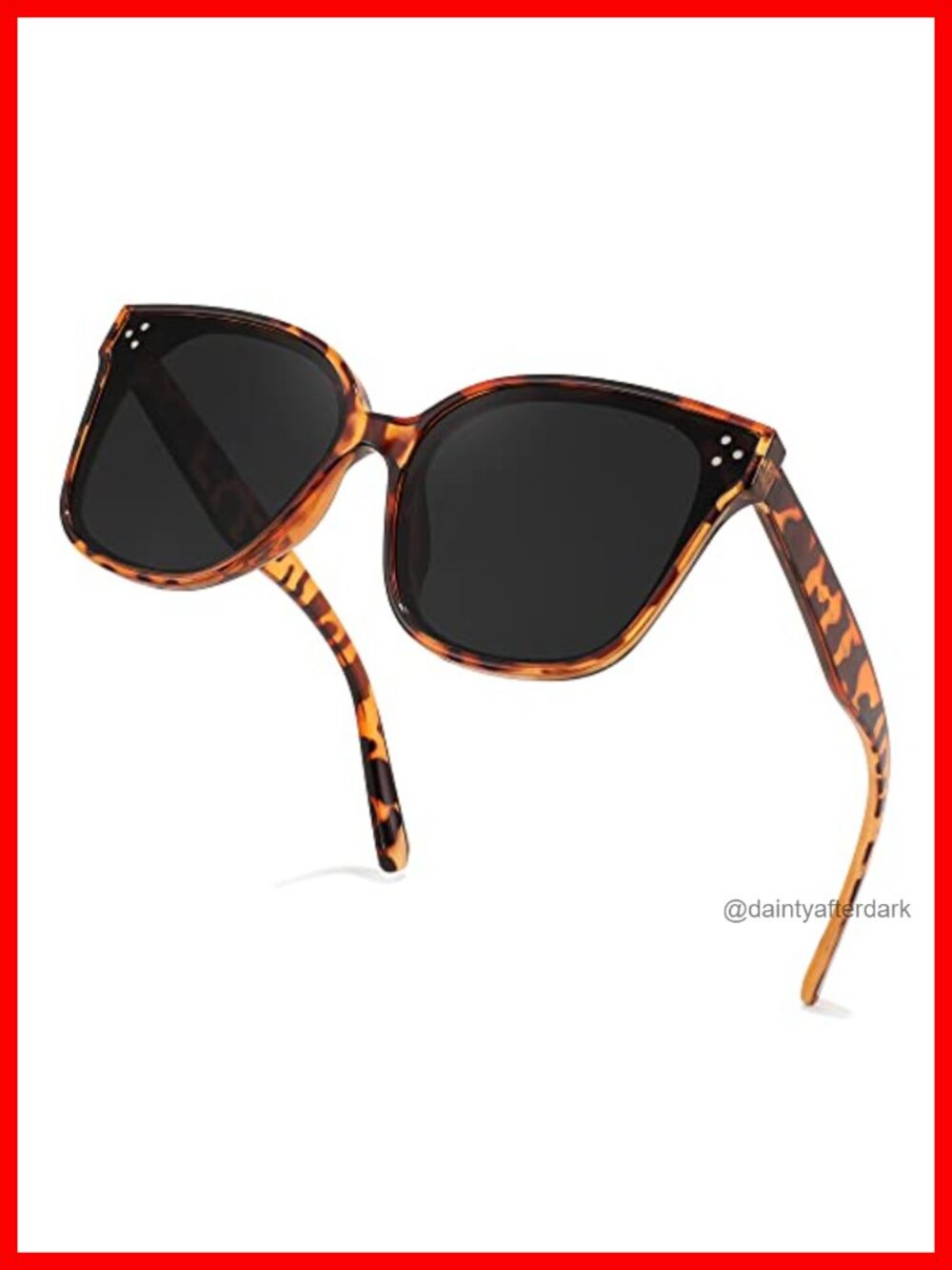 Oversized Polarized Square Sunglasses UV400 Full-Frame Outdoor Daily